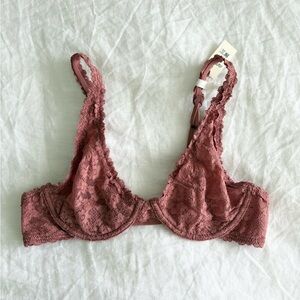 NWT Aerie Lace Plunge Bralette